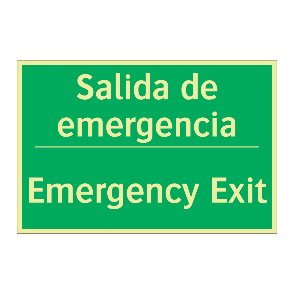 Salida de emergencia - Emergency Exit