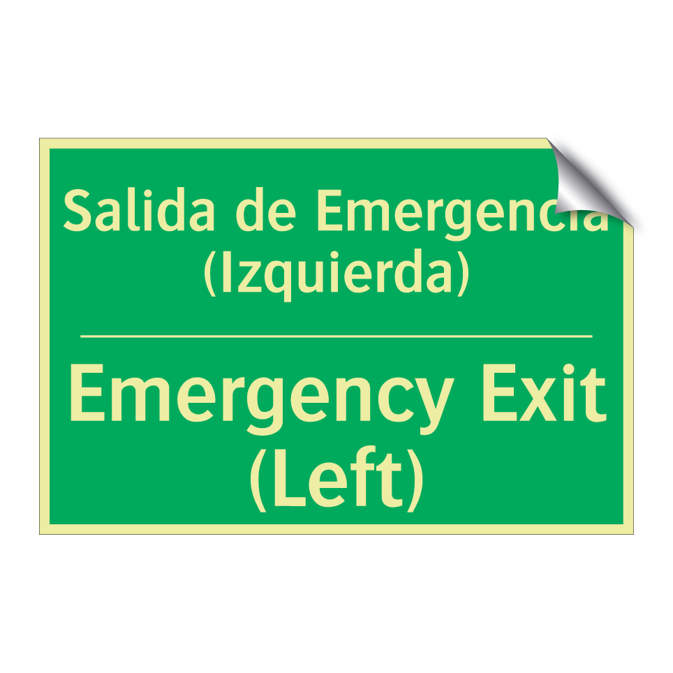 Salida de Emergencia /.../ - Emergency Exit (Left)