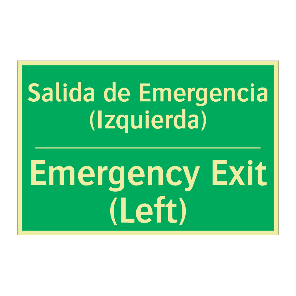 Salida de Emergencia /.../ - Emergency Exit (Left)