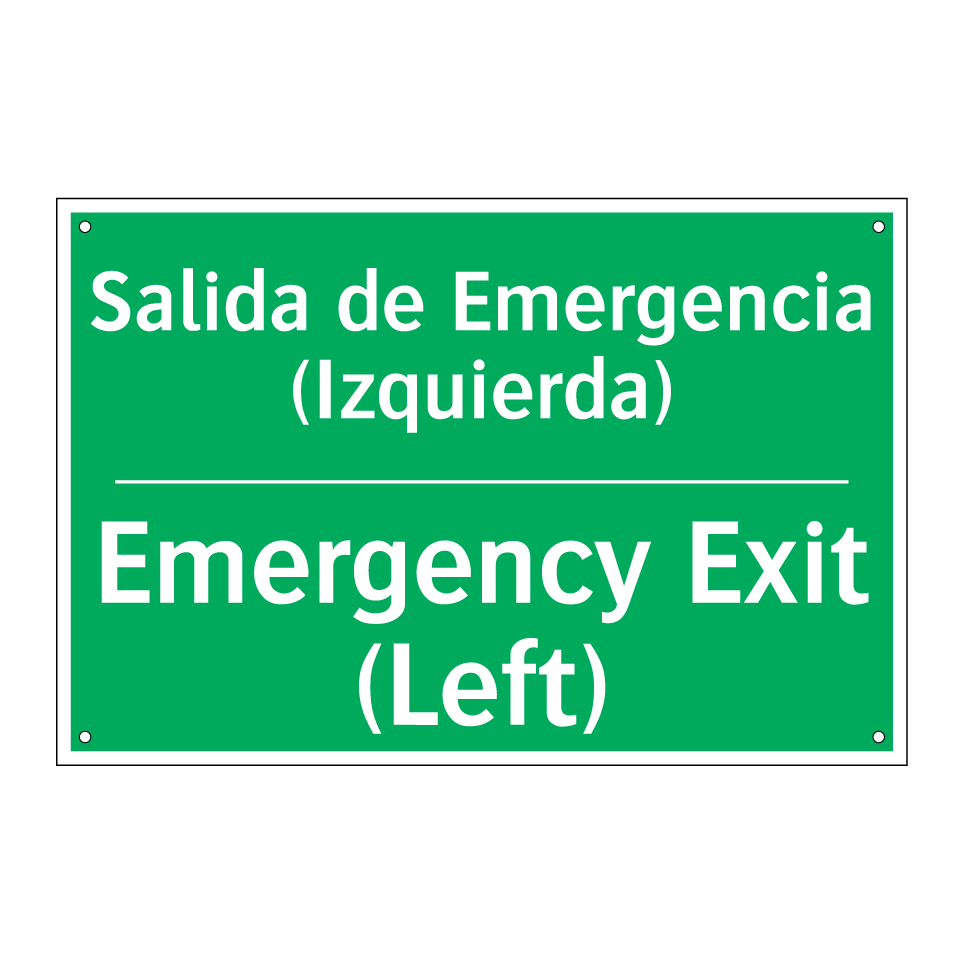Salida de Emergencia /.../ - Emergency Exit (Left)