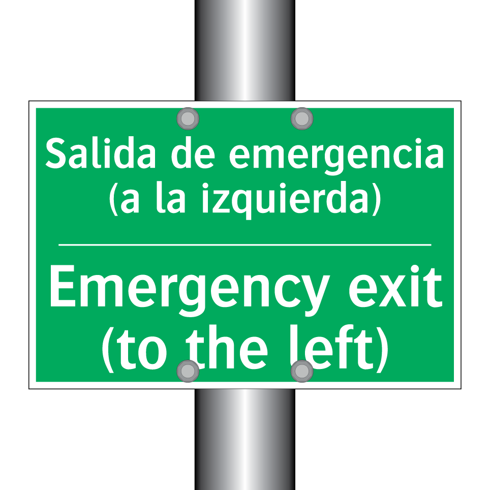 Salida de emergencia (a la /.../ - Emergency exit (to the left)