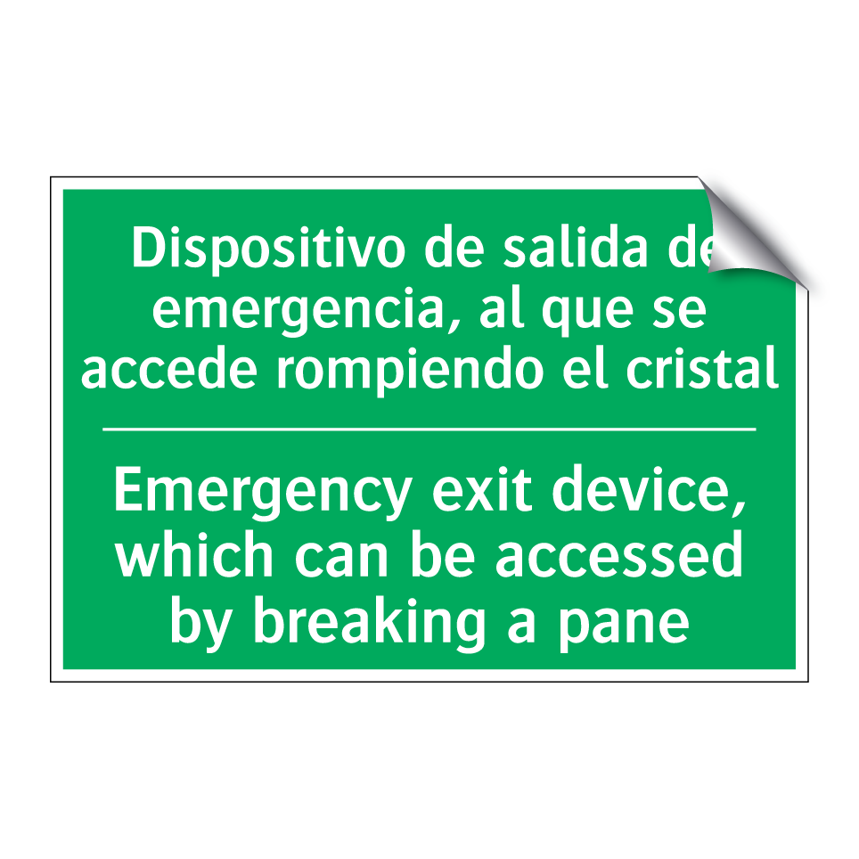 Dispositivo de salida de /.../ - Emergency exit device, which /.../