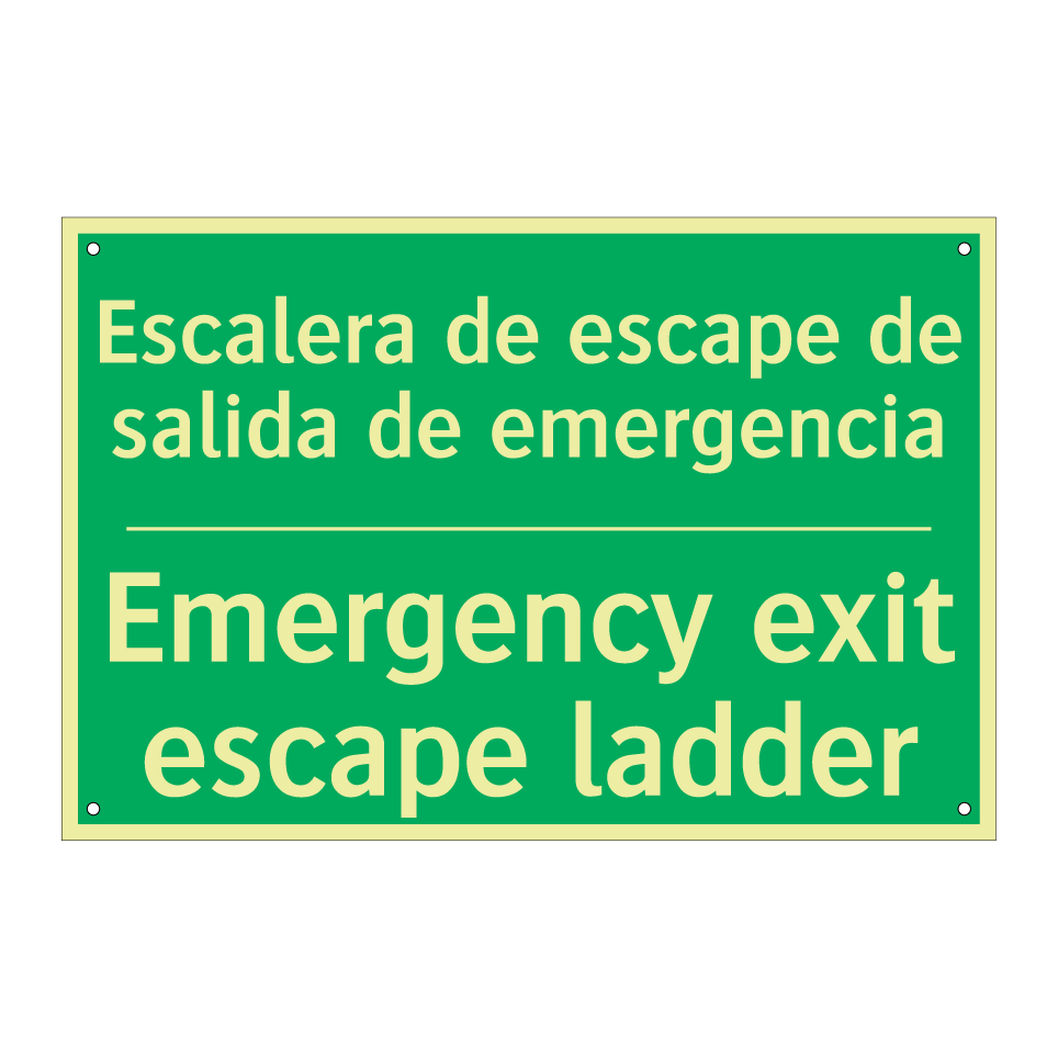 Escalera de escape de salida /.../ - Emergency exit escape ladder