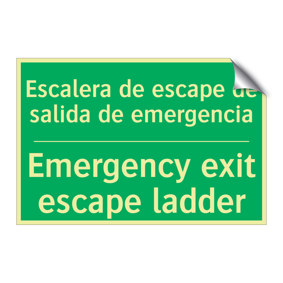 Escalera de escape de salida /.../ - Emergency exit escape ladder