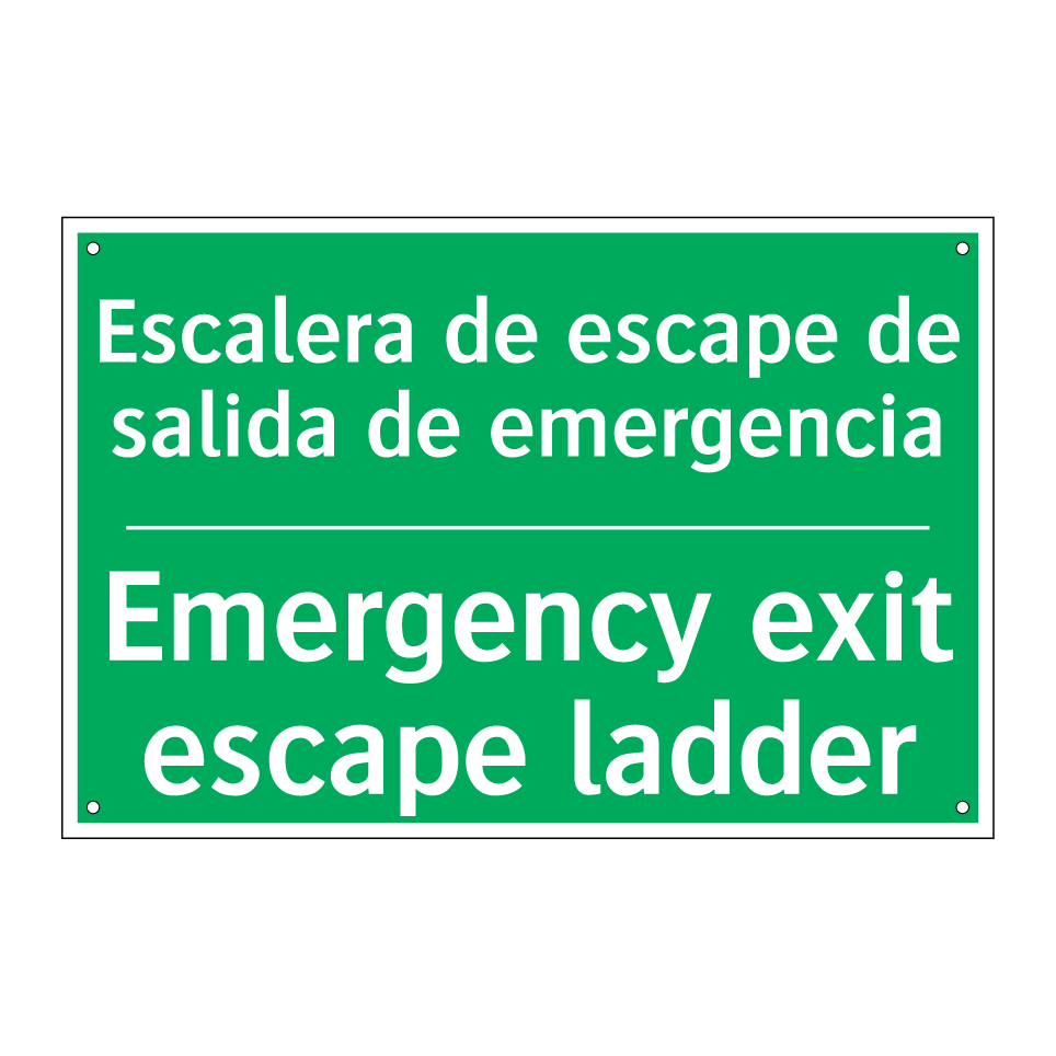 Escalera de escape de salida /.../ - Emergency exit escape ladder