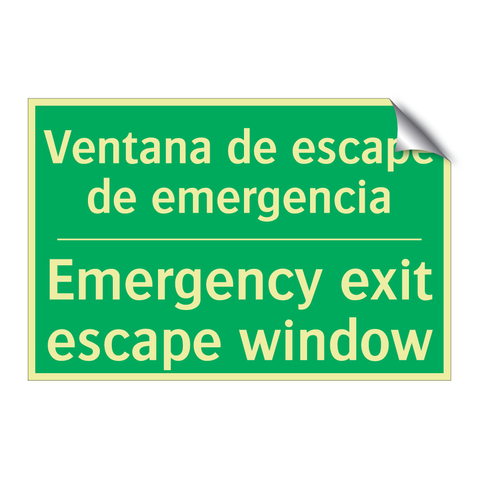 Ventana de escape de /.../ - Emergency exit escape window