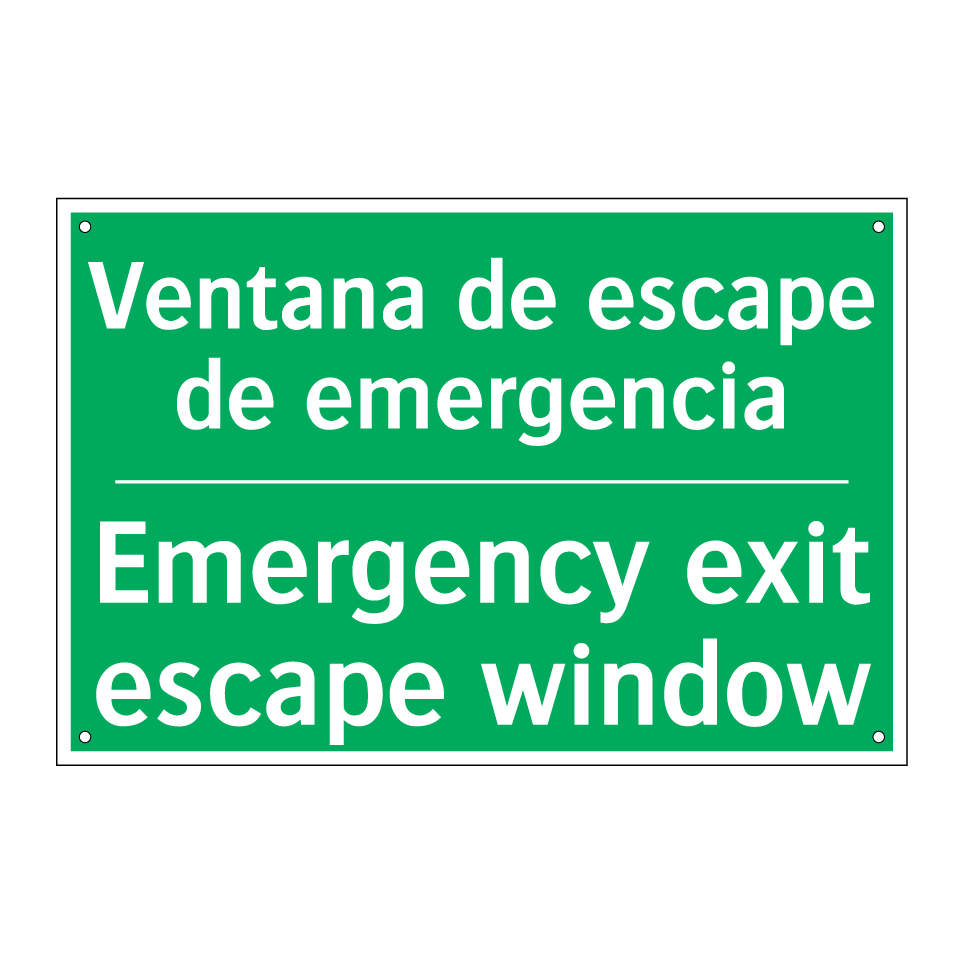 Ventana de escape de /.../ - Emergency exit escape window