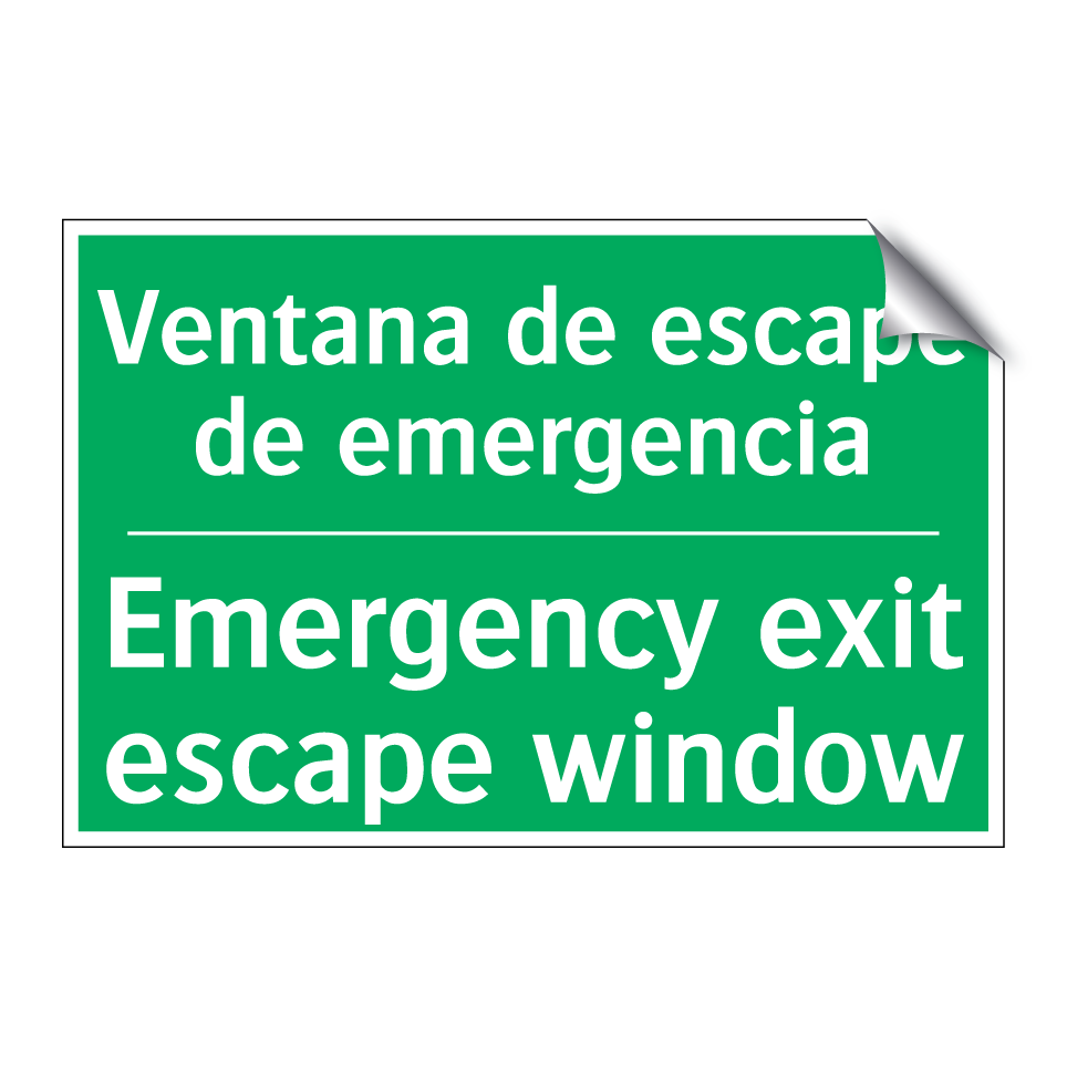 Ventana de escape de /.../ - Emergency exit escape window