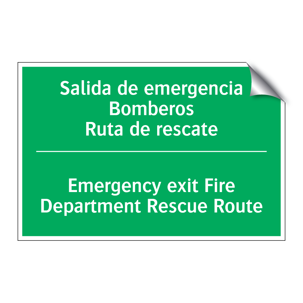 Salida de emergencia /.../ - Emergency exit Fire /.../