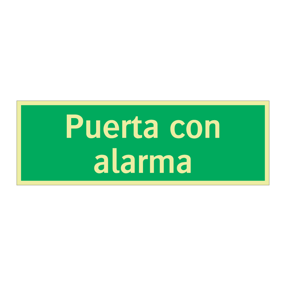 Puerta con alarma