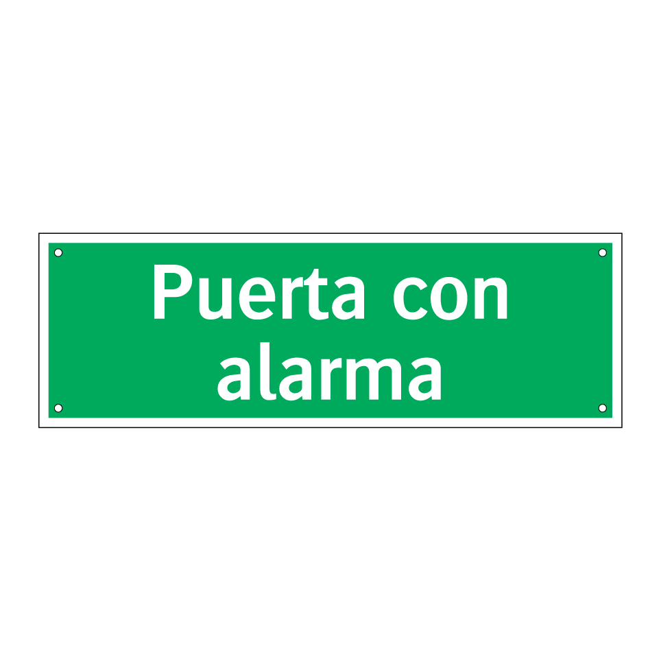 Puerta con alarma