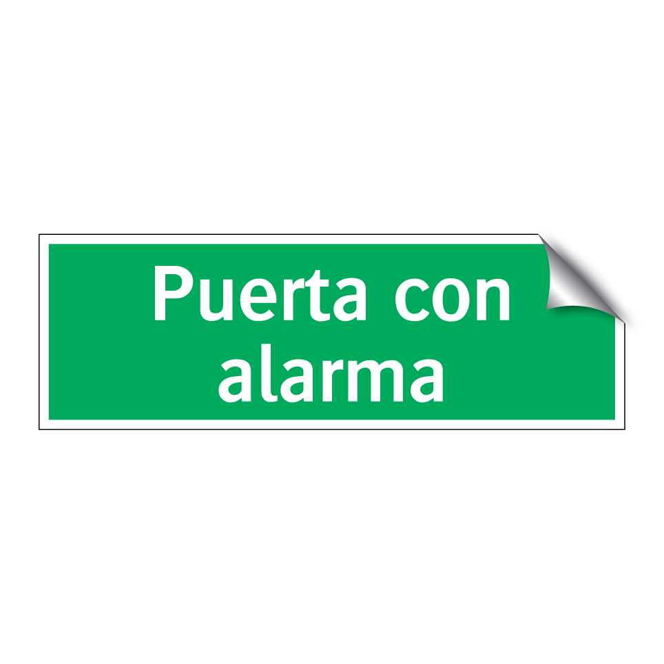 Puerta con alarma