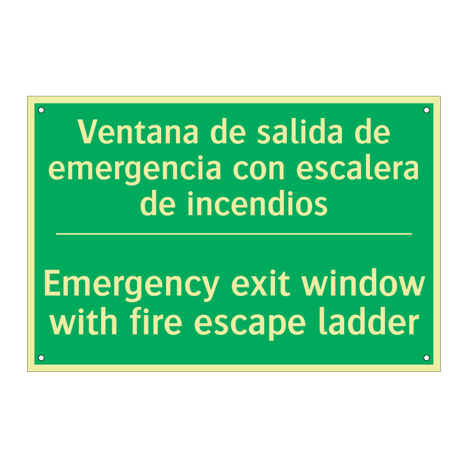 Ventana de salida de /.../ - Emergency exit window with /.../