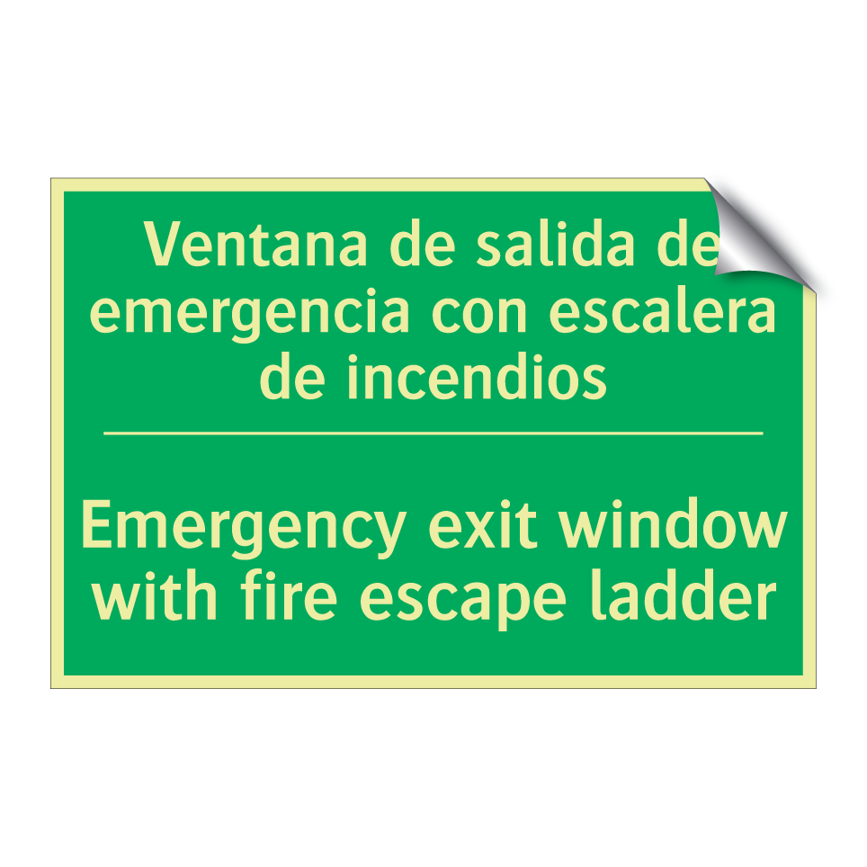 Ventana de salida de /.../ - Emergency exit window with /.../