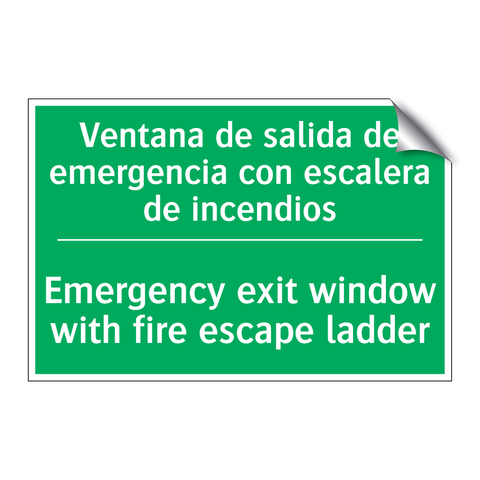 Ventana de salida de /.../ - Emergency exit window with /.../