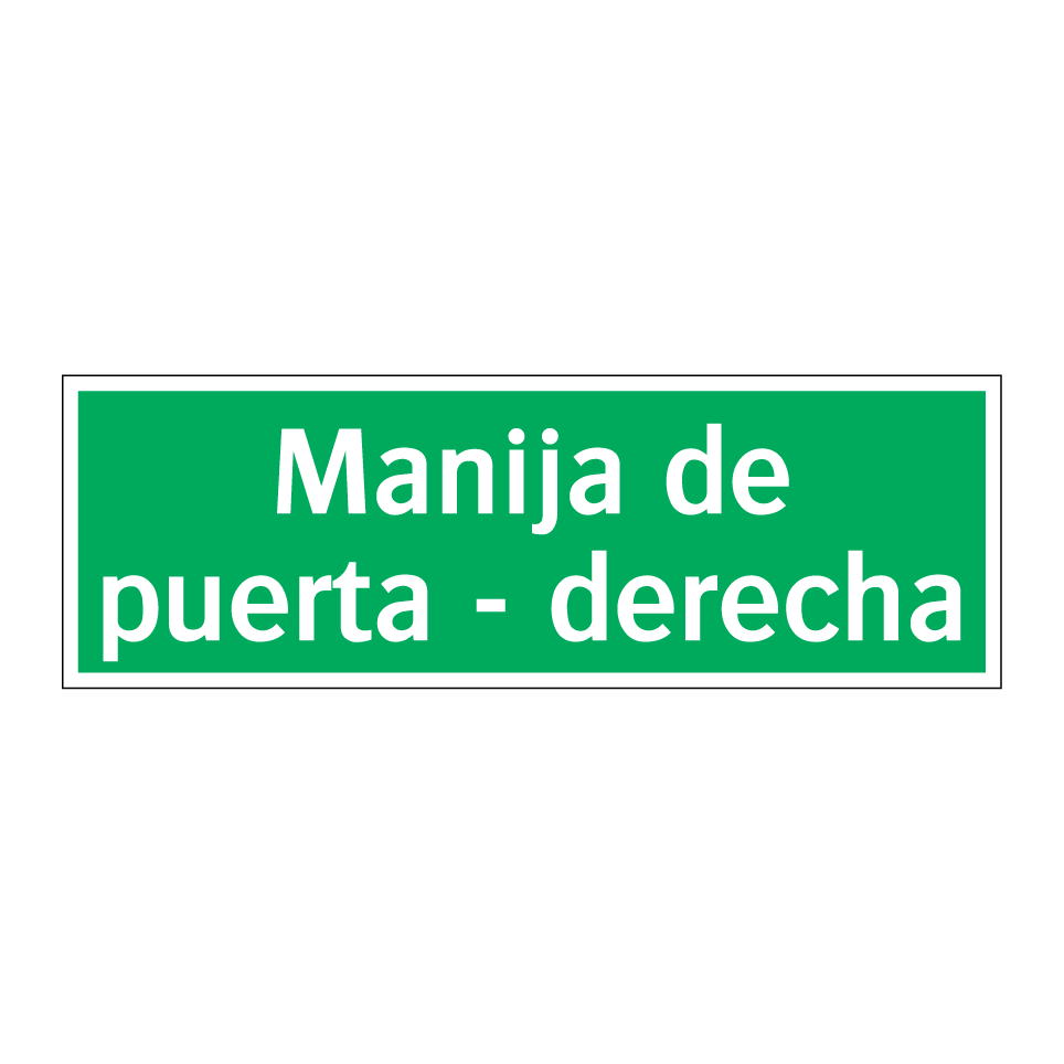 Manija de puerta - derecha