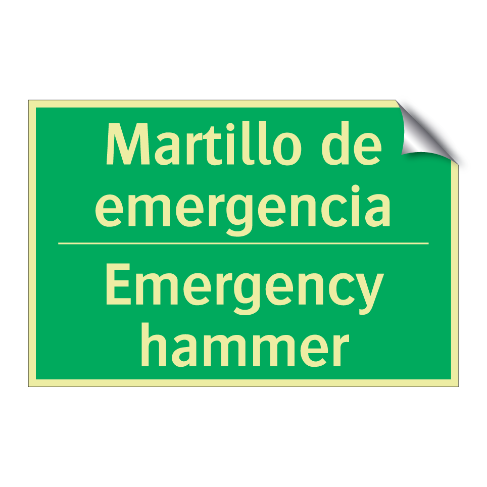 Martillo de emergencia - Emergency hammer