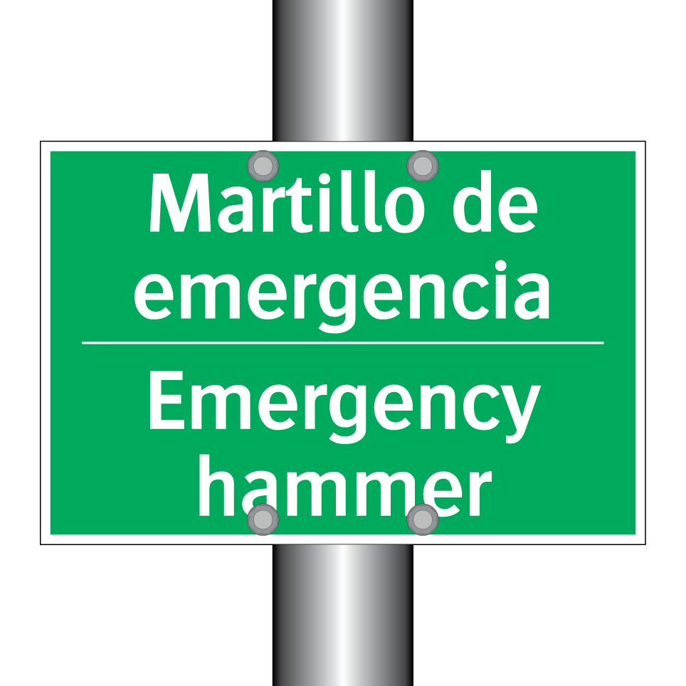 Martillo de emergencia - Emergency hammer