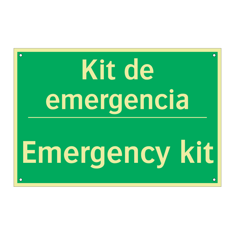 Kit de emergencia - Emergency kit