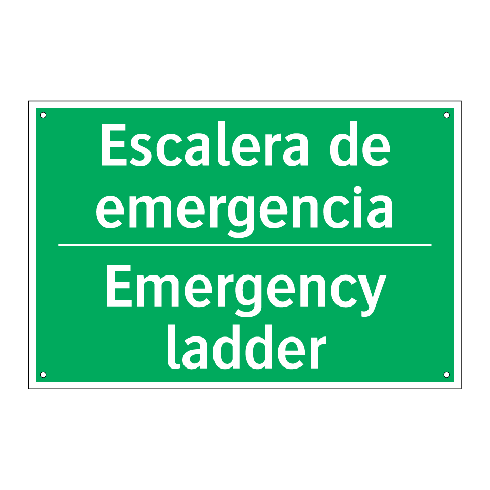 Escalera de emergencia - Emergency ladder