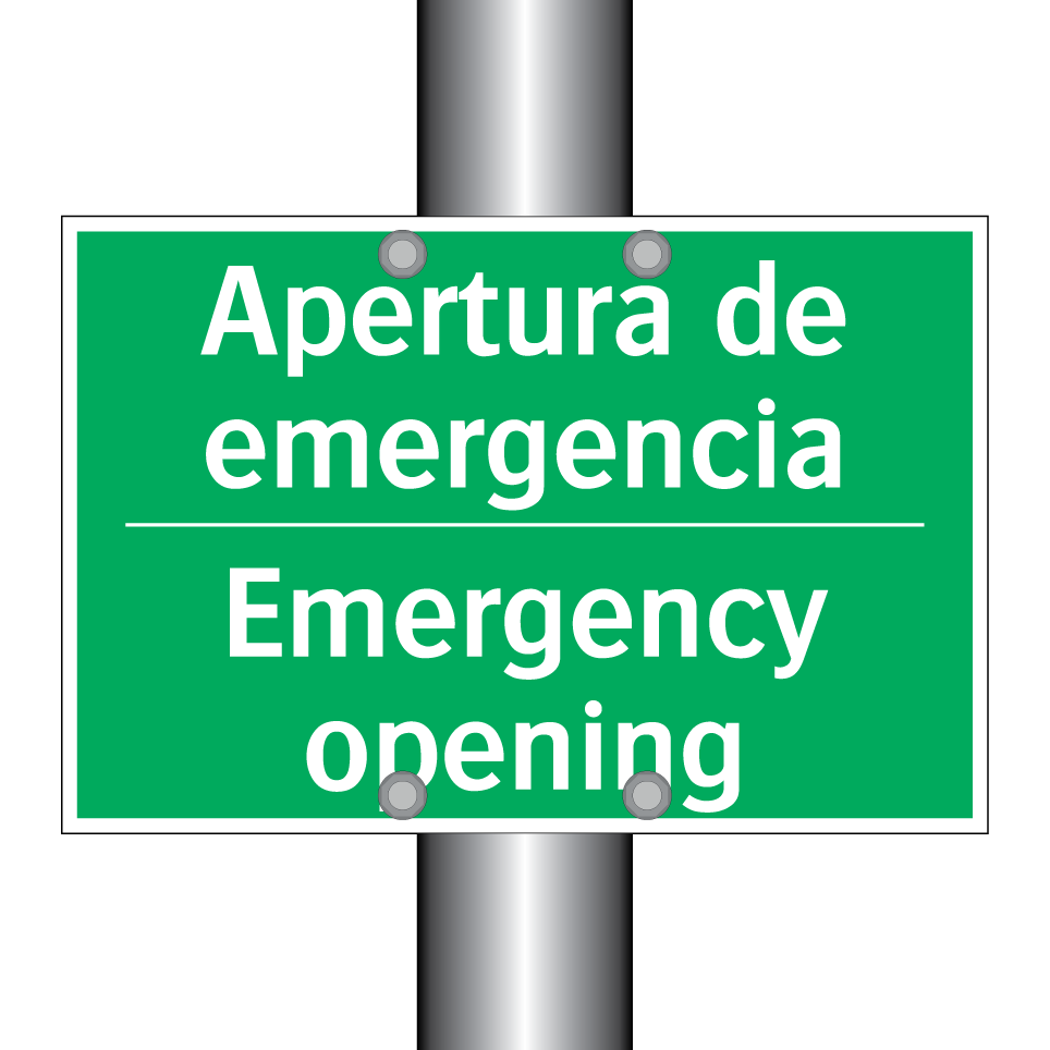 Apertura de emergencia - Emergency opening