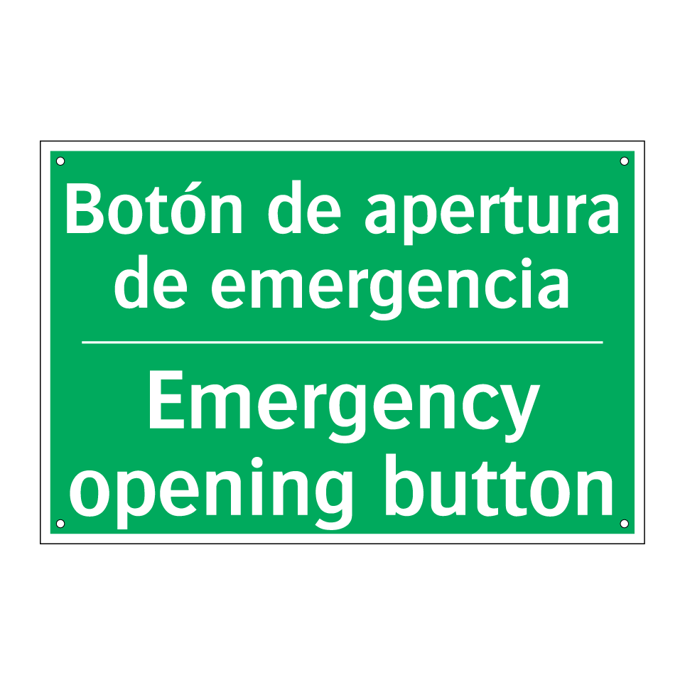 Botón de apertura de /.../ - Emergency opening button
