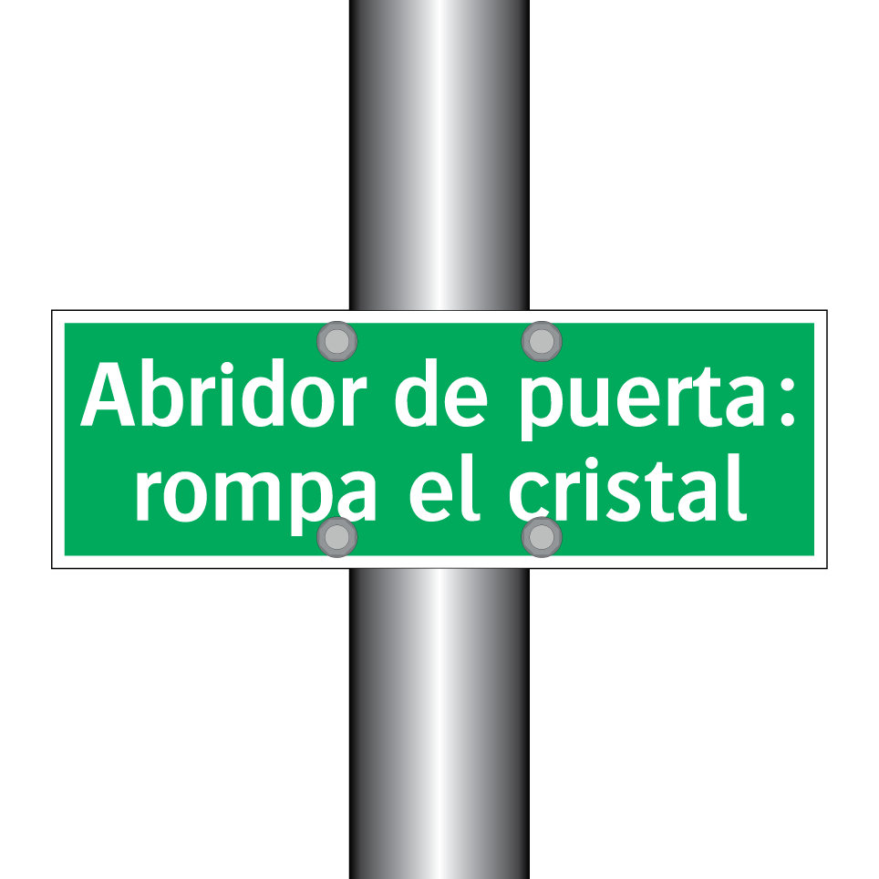 Abridor de puerta: rompa el cristal