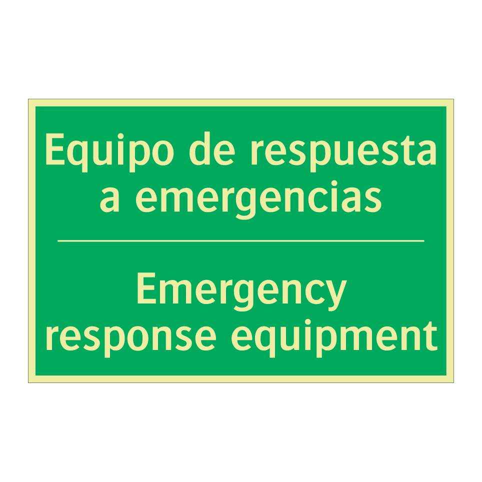 Equipo de respuesta a /.../ - Emergency response equipment