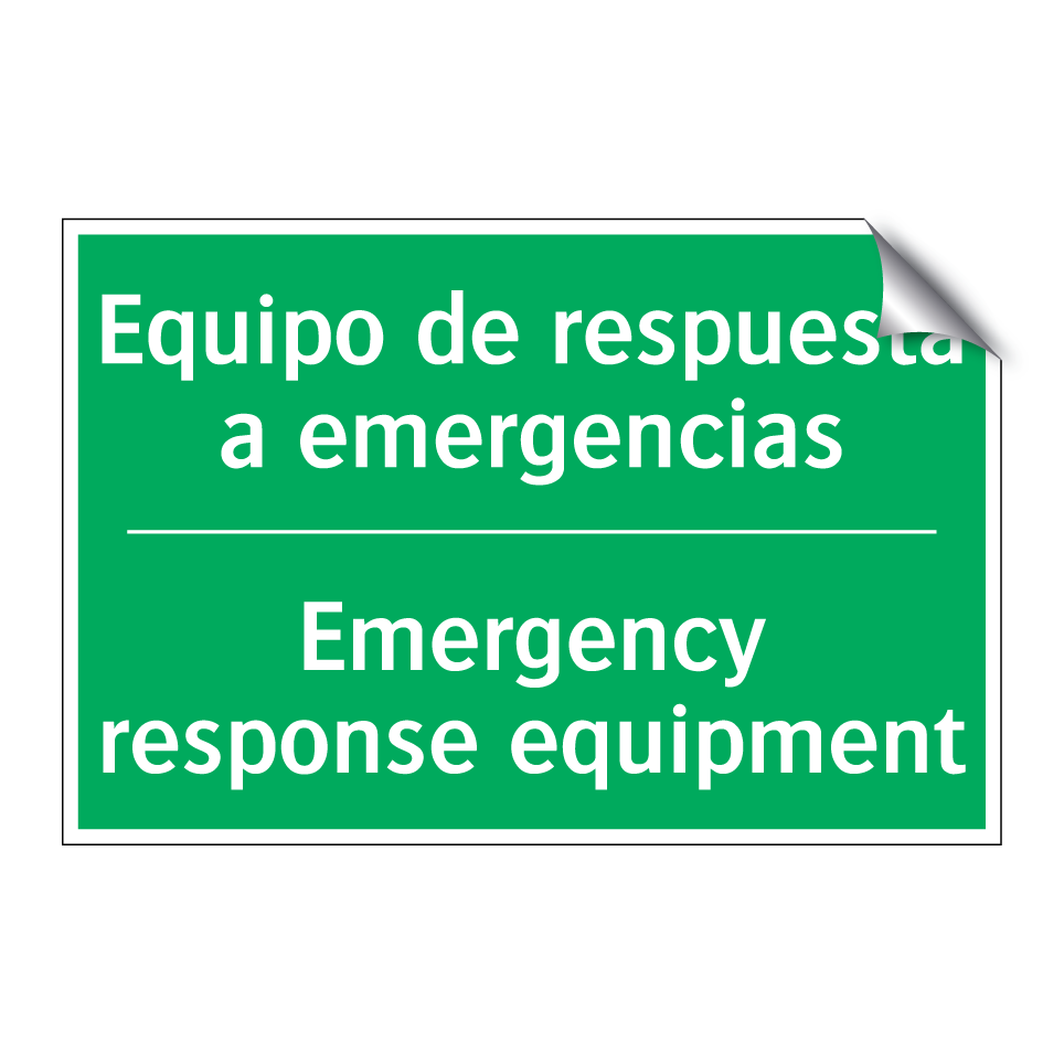 Equipo de respuesta a /.../ - Emergency response equipment