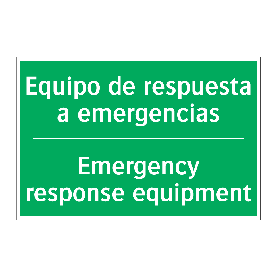 Equipo de respuesta a /.../ - Emergency response equipment