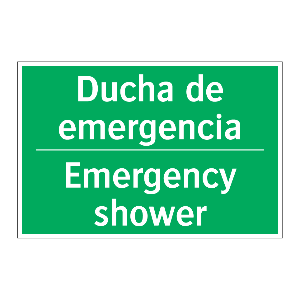 Ducha de emergencia - Emergency shower