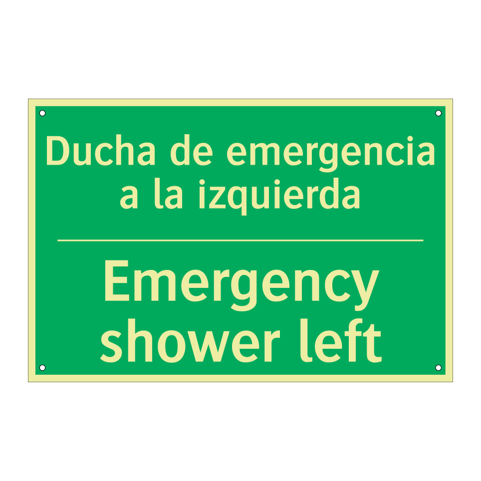 Ducha de emergencia a la /.../ - Emergency shower left