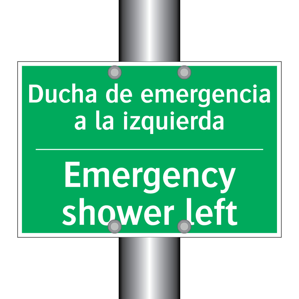 Ducha de emergencia a la /.../ - Emergency shower left