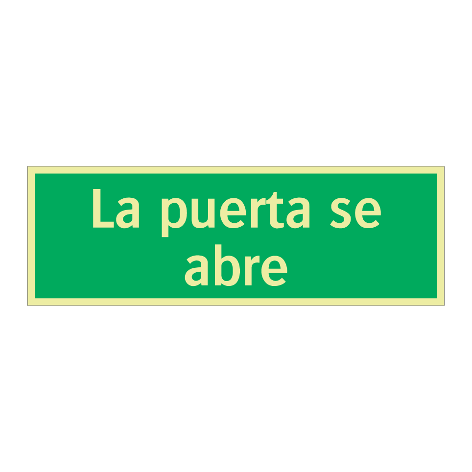 La puerta se abre