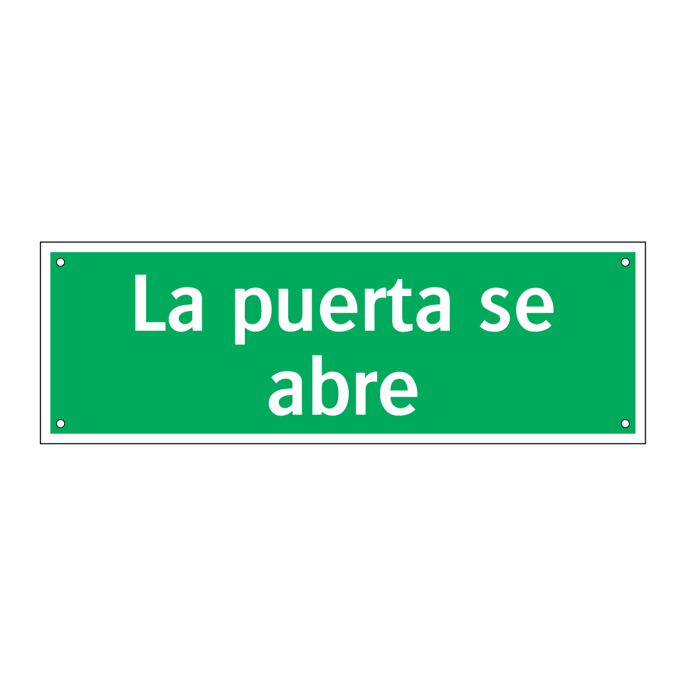 La puerta se abre