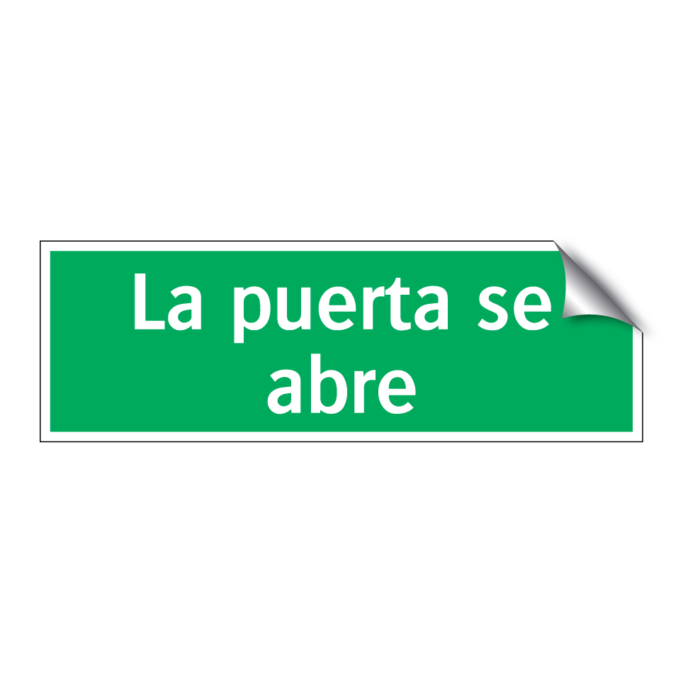 La puerta se abre