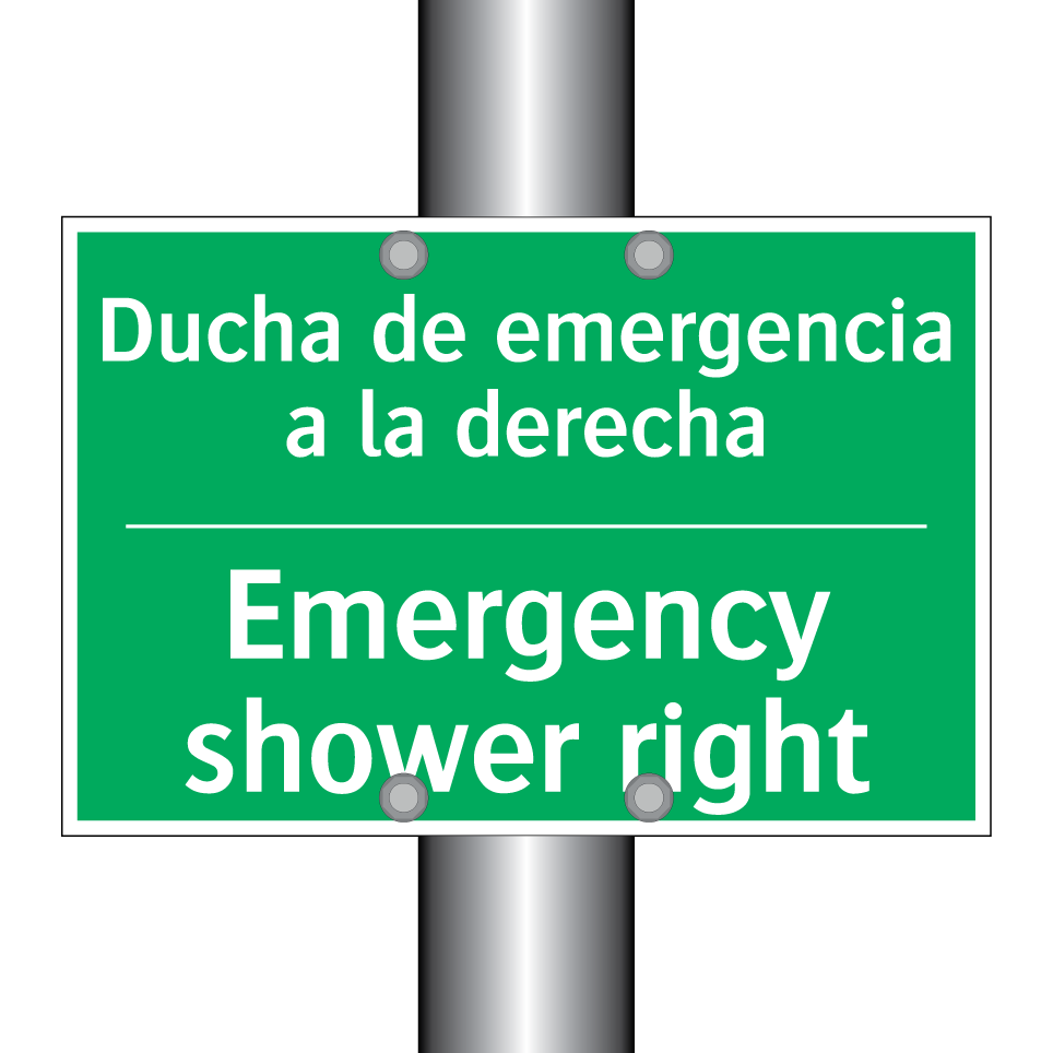 Ducha de emergencia a la /.../ - Emergency shower right