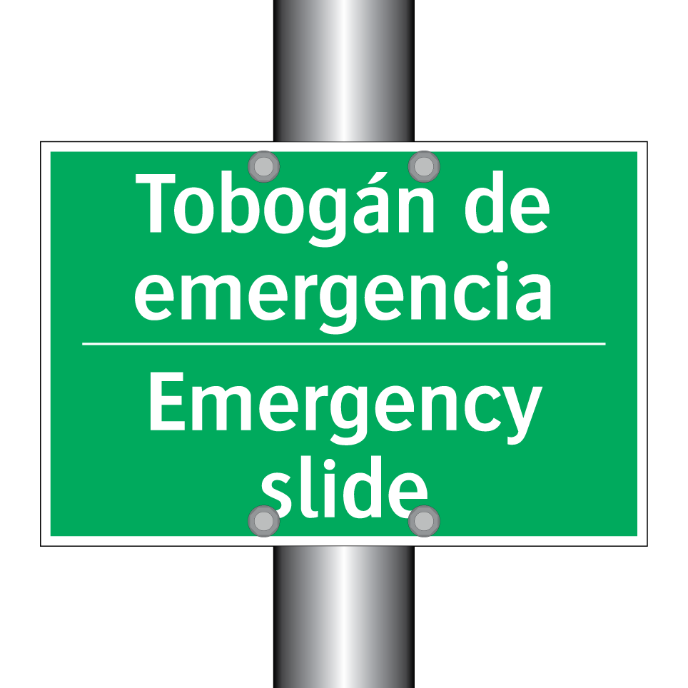 Tobogán de emergencia - Emergency slide