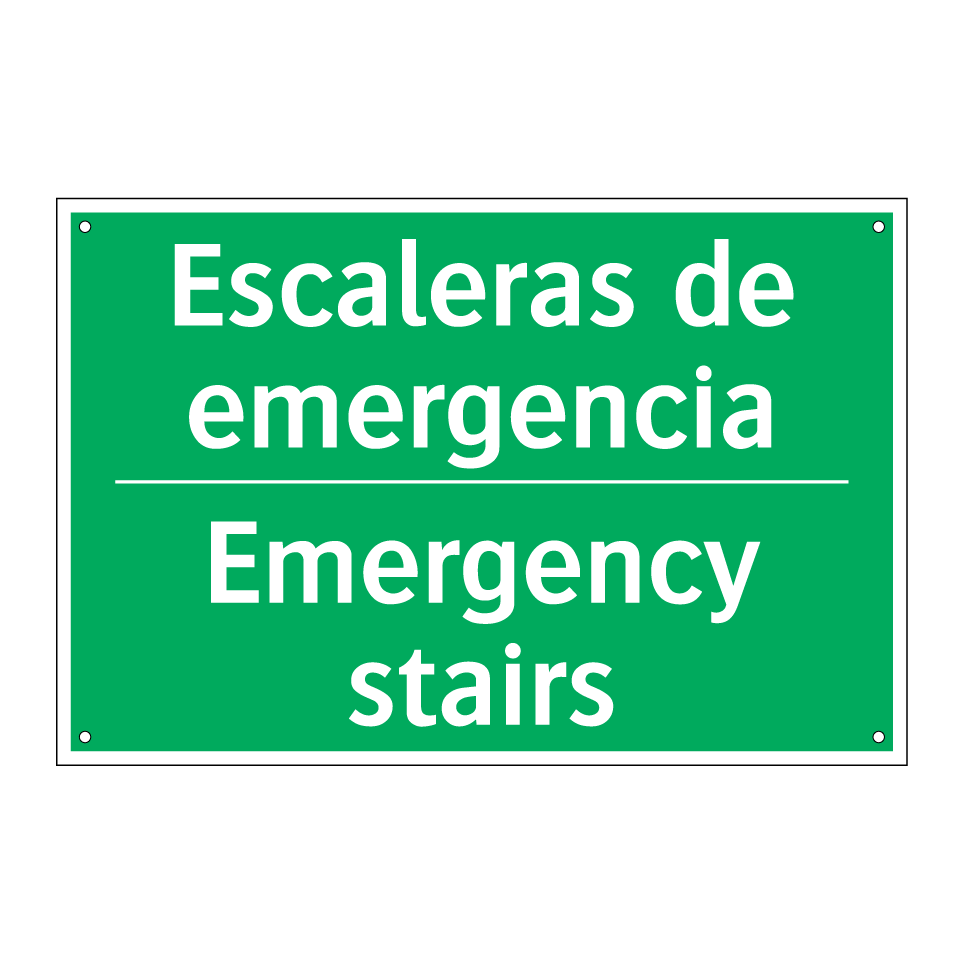 Escaleras de emergencia - Emergency stairs