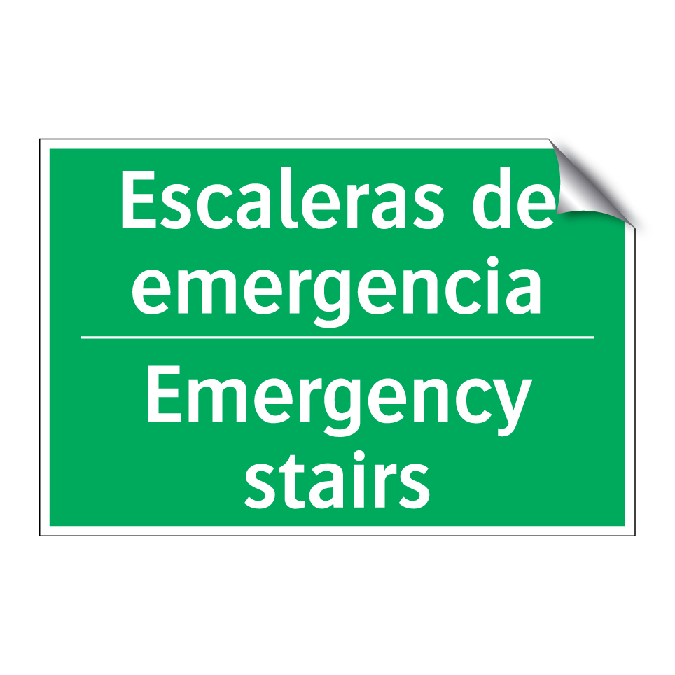 Escaleras de emergencia - Emergency stairs