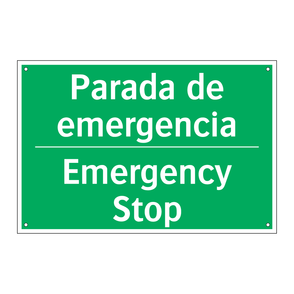 Parada de emergencia - Emergency Stop