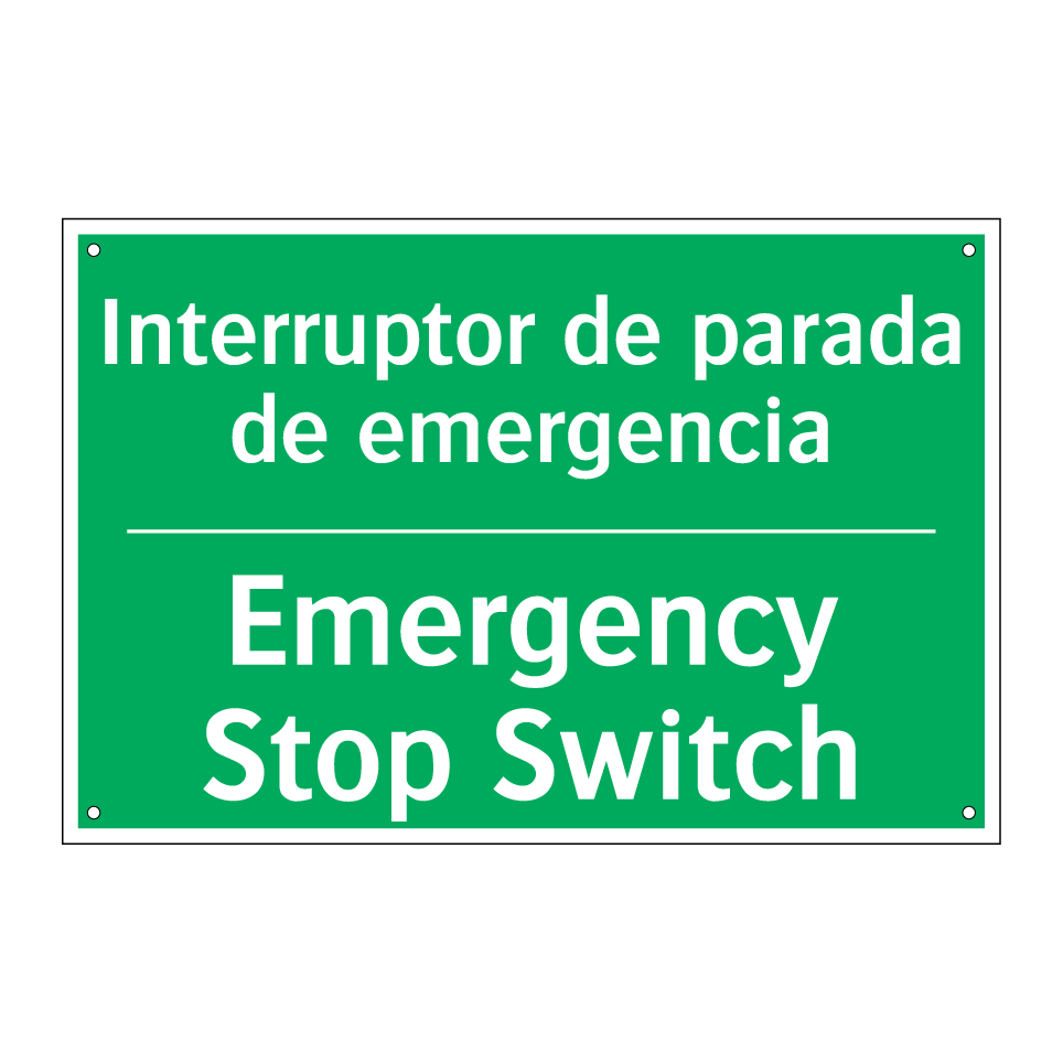 Interruptor de parada de /.../ - Emergency Stop Switch