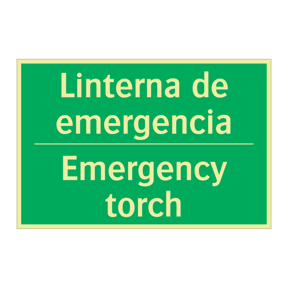 Linterna de emergencia - Emergency torch