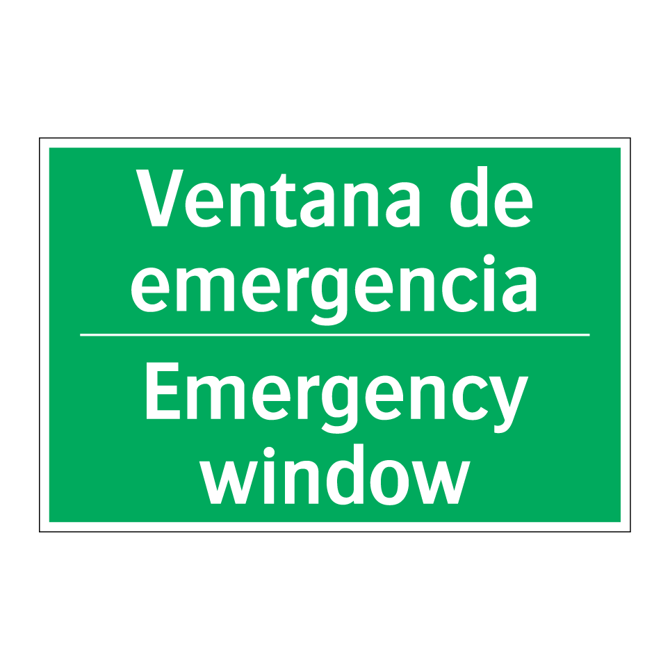 Ventana de emergencia - Emergency window