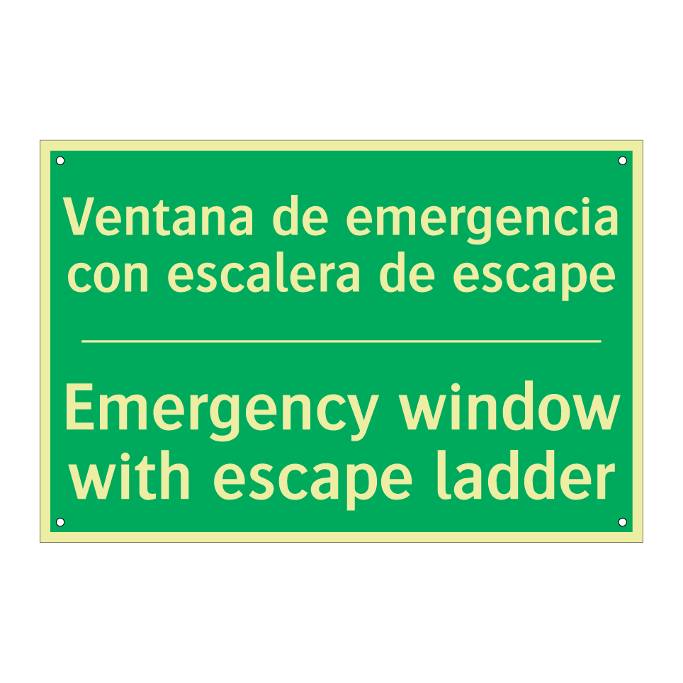 Ventana de emergencia con /.../ - Emergency window with escape /.../
