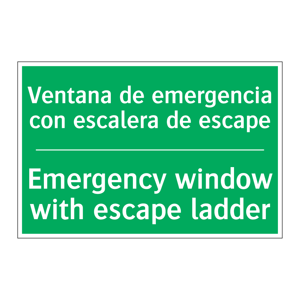 Ventana de emergencia con /.../ - Emergency window with escape /.../