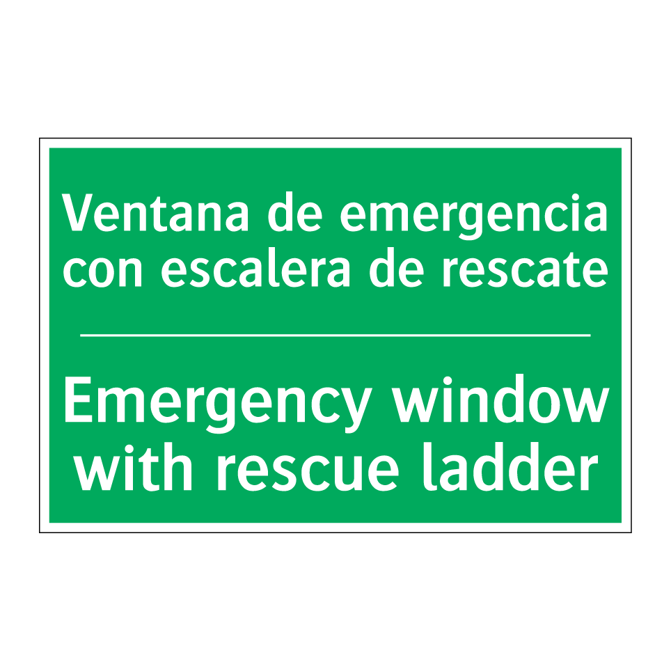 Ventana de emergencia con /.../ - Emergency window with rescue /.../