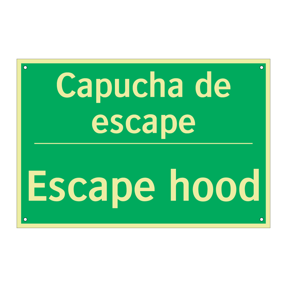 Capucha de escape - Escape hood