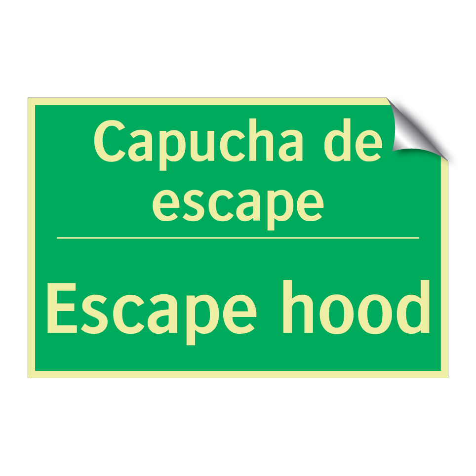 Capucha de escape - Escape hood