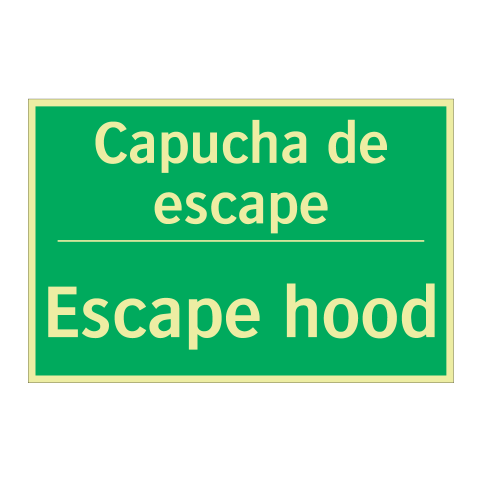 Capucha de escape - Escape hood